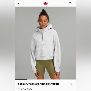Lululemon scuba half zip
